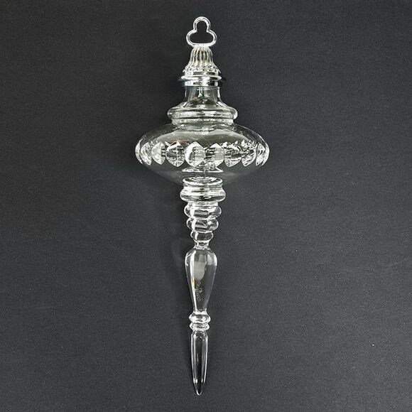 2004 Waterford Cut Crystal Spire Christmas Tree Ornament Finial - Picture 1 of 9